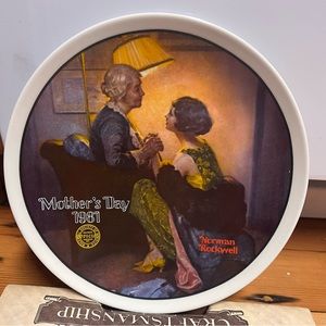 Authentic Norman Rockwell "After The Party" 8.5in collector plate LimitedEdition